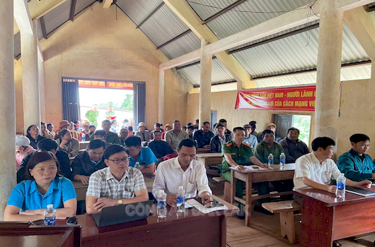 Công an xã Tam Giang phối hợp tổ chức phát động